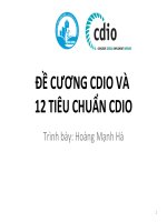 Đề Cương CDIO Và 12 Tiêu Chuẩn CDIO