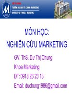 Bài Giảng Môn Học Nghiên Cứu Marketing