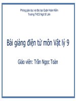 Bài giảng điện tử môn Vật lý 9