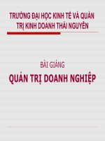 Bài Giảng Quản Trị Doanh Nghiệp