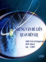 Bài Giảng Những Vấn Đề Liên Quan Đến EQ