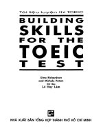 tài liệu luyện thi toeic   building skills for the toeic test