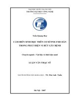 Cảm biến sinh học trên cơ sở Polyme dẫn trong phát hiện vi rút gây bệnh