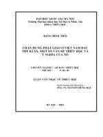 Chấn hưng Phật giáo ở Việt Nam đầu thế kỷ XX, một số vấn đề triết học và ý nghĩa của nó