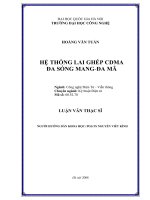 Hệ thống lai ghép CDMA đa sóng mang-đa mã  Luận văn ThS. Kỹ thuật điện tử