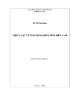 Pháp luật về hợp đồng điện tử ở Việt Nam