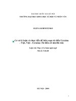 Cơ sở lý luận và thực tiễn để biên soạn từ điển Ucraina - Việt, Việt - Ucraina (Từ điển cỡ nhỏ Bỏ túi)