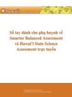 Sổ tay dành cho phụ huynh về Smarter Balanced Assessment và Hawai’i State Science Assessment trực tuyến