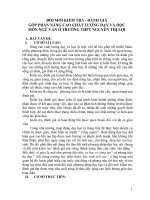 Đổi Mới Kiểm Tra Đánh Giá Góp Phần Nâng Cao Chất Lượng Dạy Và Học Môn Ngữ Văn