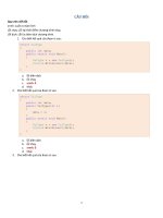 41 câu hỏi trắc nghiệm Csharp