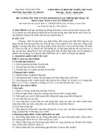 ĐỀ CƯƠNG ÔN THI TUYỂN SINH ĐÀO TẠO TRÌNH ĐỘ THẠC SĨ