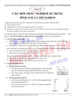 Chuyên Đề Câu Hỏi Trắc Nghiệm Sử Dụng Hình Ảnh Và Thí Nghiệm Môn Hóa Học