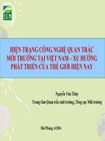 Hiện Trạng Công Nghệ Quan Trắc Môi Trường Tại Việt Nam – Xu Hướng Phát Triển Của Thế Giới Hiện Nay