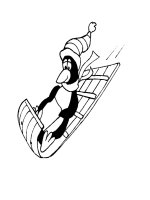 Sách tập tô hình con chim cánh cụt