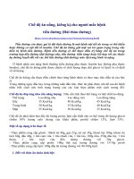 Chế độ ăn uống, kiêng kị cho người mắc bệnh tiểu đường (Đái tháo đường)