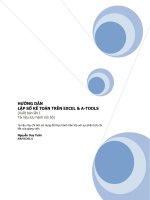 HƯỚNG DẪN LẬP SỔ KẾ TOÁN TRÊN EXCEL & A-TOOLS