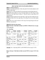 BÀI TẬP KẾ TOÁN NGÂN HÀNG PHẦN 1