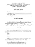 Đề Thi Trắc Nghiệm Kiến Thức Hội Thi Tìm Hiểu Nghị Quyết Đại Hội Xi Đảng Bộ Quận,  Nghị Quyết Đại Hội X Đảng Bộ Thành Phố, Nghị Quyết Đại Hội Xii Của Đảng