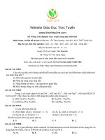 Đề trắc nghiệm hóa số 2 đề bài