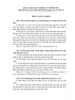 Bộ Câu Hỏi Trắc Nghiệm Và Tình Huống Hội Thi Hòa Giải Viên Giỏi Tỉnh Nghệ An