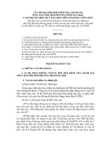 Báo cáo đề dẫn của Vụ GDTrH về đổi mới KT, ĐG môn GDCD