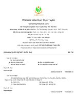 Đề trắc nghiệm hóa số 10( đáp án)