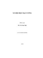 Xã Hội Học Đại Cương (TS. Võ Văn Việt)