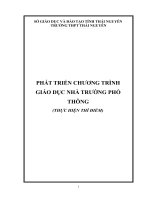 Chương trình giáo dục nhà trường THPT