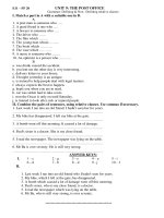 Bài tập tự luận và trắc nghiệm Tiếng Anh 11 hay (Có đáp án)