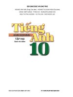 Sách giáo khoa Tiếng Anh 10 mới  tập 2 (bản word tiện cho việc soạn giáo án)