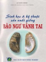Sinh Học  Kỹ Thuật Sản Xuất Nấm Bào Ngư Vành Tai