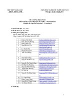 Đề cương chi tiết môn học Tiếng anh chuyên ngành I: Nghe hiểu chuyên ngành I (Học viện Ngoại giao Việt Nam)