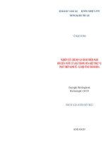 Nghiên cứu chế độ vận hành thích nghi hồ chứa nước Cửa Đạt trong mùa kiệt phục vụ phát triển kinh tế - xã  hội tỉnh Thanh Hóa (TT)