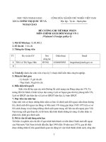 Đề cương chi tiết môn học Chính sách đối ngoại Việt Nam I (Học viện Ngoại giao Việt Nam)