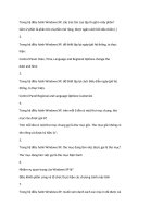 CÂU HỎI TIN HỌC THI CÔNG CHỨC TỈNH QUẢNG NAM