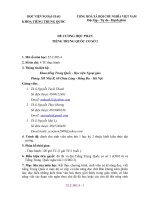 Đề cương chi tiết môn học Tiếng trung cơ sở II (Học viện Ngoại giao Việt Nam)