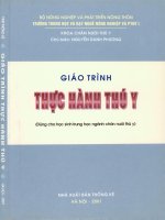 giáo trình thực hành thú y