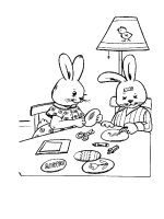 Sách tập tô hình con thỏ