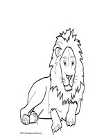 Sách tập tô hình con sư tử