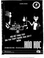 BO DE TINH TUY ON THI THPTQG MON HOA HOC 2017