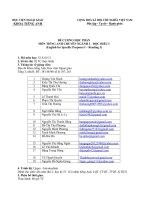 Đề cương chi tiết môn học Tiếng anh chuyên ngành I: Đọc hiểu chuyên ngành I (Học viện Ngoại giao Việt Nam)