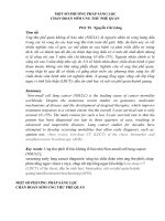 Các phương thức sàng lọc ung thư phế quản