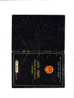 Scan Giấy phép thành lập công ty cổ phần thực tế