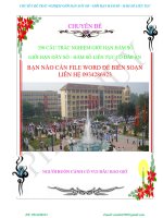 350 câu trắc nghiệm giới hạn,hàm số