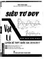 Siêu tư duy vật lý luyện đề thpt quốc gia 2016 2017 