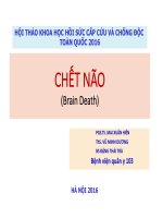 HỘI THẢO KHOA HỌC HỒI SỨC CẤP CỨU VÀ CHỐNG ĐỘC TOÀN QUỐC 2016 CHẾT NÃO