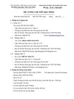 Đề cương chi tiết môn học Tâm lý đại cương (Đại học thể dục thể thao Đà Nẵng)