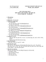 Đề cương chi tiết môn học Tiếng anh cơ sở III: Đọc hiểu III (Học viện Ngoại giao Việt Nam)