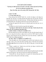 SKKN Áp dụng các định luật bảo toàn giải bài tập hóa