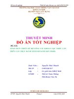 TÍNH TOÁN THIẾT KẾ BỘ CÔNG TÁC KHOAN CỌC NHỒI  LẮP TRÊN CẦN TRỤC BÁNH XÍCH HITACHI KH 250HD